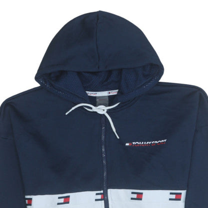 Mens UK Size S Tommy Hilfiger Blue Full Zip Hoodie