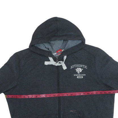 Mens UK Size 2XL PUMA Black Full Zip Hoodie