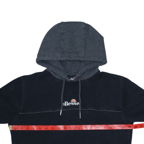 Mens UK Size XS ellesse Black Pullover Hoodie