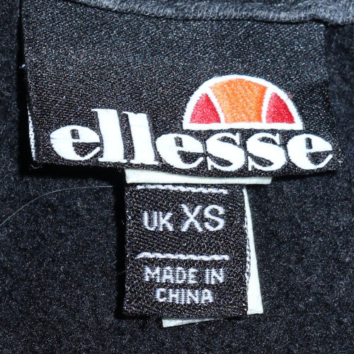Mens UK Size XS ellesse Black Pullover Hoodie