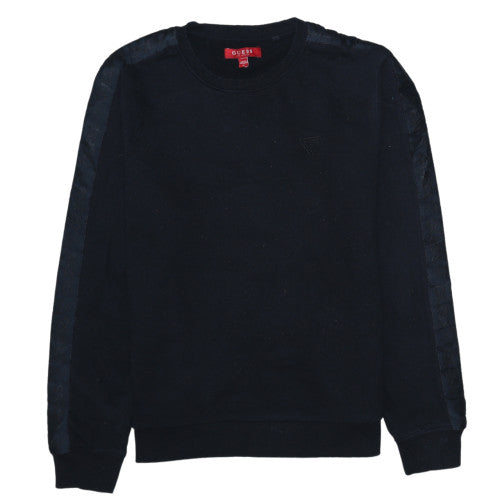 Mens UK Size M GUESS Black Pullover Sweatshirt
