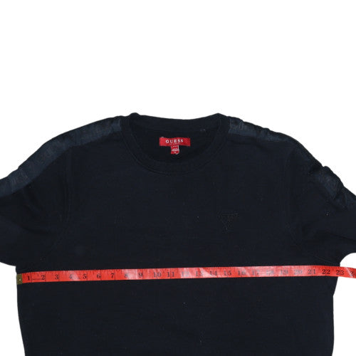 Mens UK Size M GUESS Black Pullover Sweatshirt