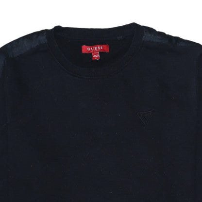 Mens UK Size M GUESS Black Pullover Sweatshirt