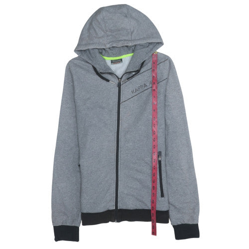 Mens UK Size M Kappa Grey Full Zip Hoodie