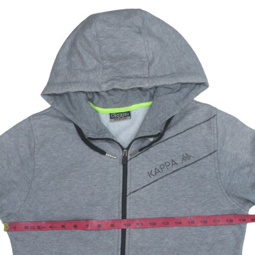 Mens UK Size M Kappa Grey Full Zip Hoodie