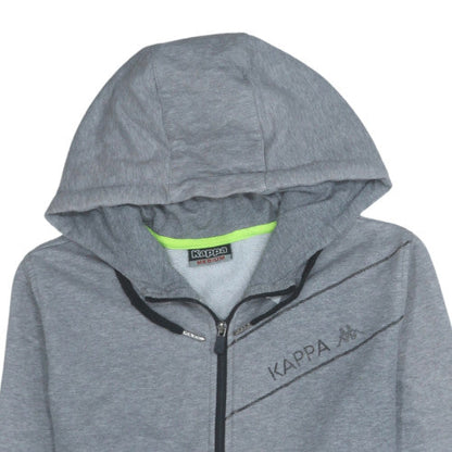 Mens UK Size M Kappa Grey Full Zip Hoodie
