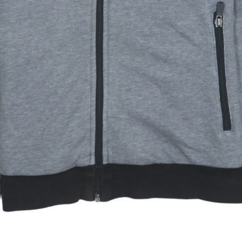 Mens UK Size M Kappa Grey Full Zip Hoodie