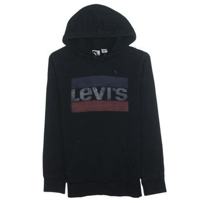 Mens UK Size M Levi's Black Pullover Hoodie