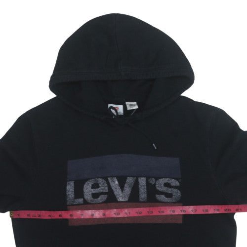 Mens UK Size M Levi's Black Pullover Hoodie