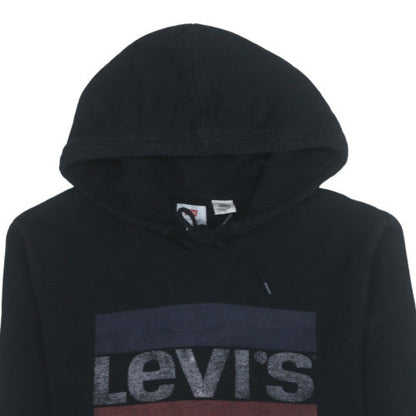Mens UK Size M Levi's Black Pullover Hoodie