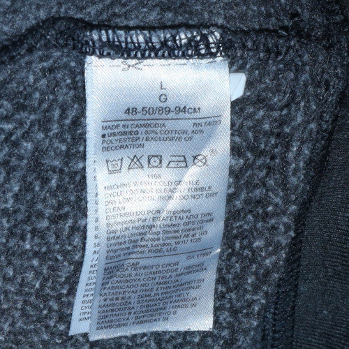 Mens UK Size L Gap Black Pullover Hoodie