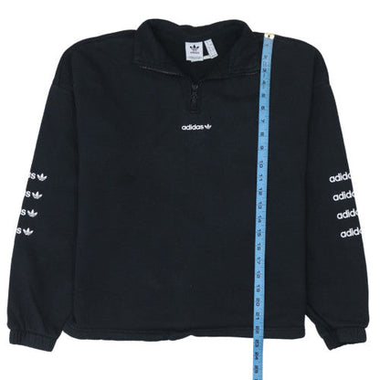 Womens UK Size 12 adidas Black Pullover Sweatshirt