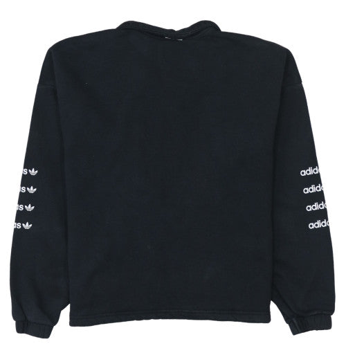 Womens UK Size 12 adidas Black Pullover Sweatshirt
