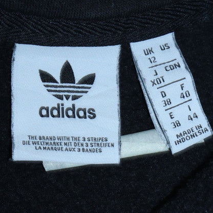 Womens UK Size 12 adidas Black Pullover Sweatshirt