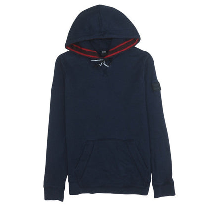 Mens UK Size S HUGO BOSS Blue Pullover Hoodie