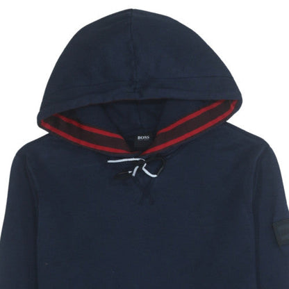 Mens UK Size S HUGO BOSS Blue Pullover Hoodie