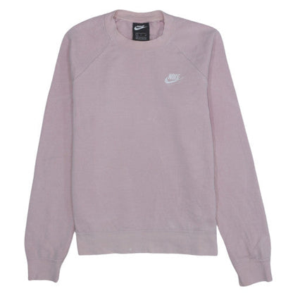 Womens UK Size S Nike Pink Pullover Sweatshirt