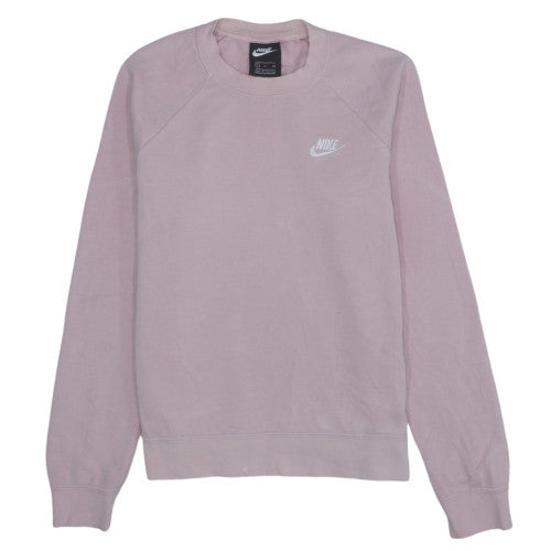 Womens UK Size S Nike Pink Pullover Sweatshirt