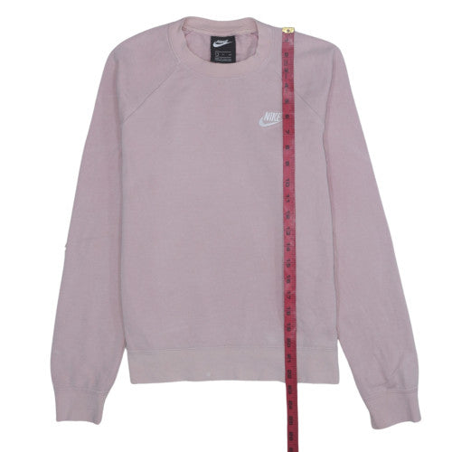 Womens UK Size S Nike Pink Pullover Sweatshirt