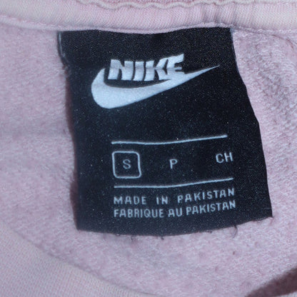 Womens UK Size S Nike Pink Pullover Sweatshirt