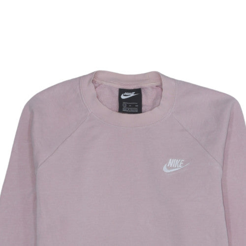 Womens UK Size S Nike Pink Pullover Sweatshirt