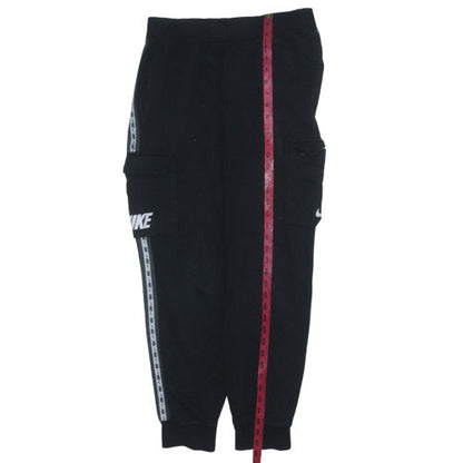 Mens UK Size M Nike Regular Fit Jogger Black Trousers