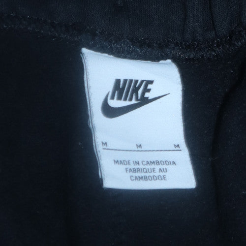 Mens UK Size M Nike Regular Fit Jogger Black Trousers