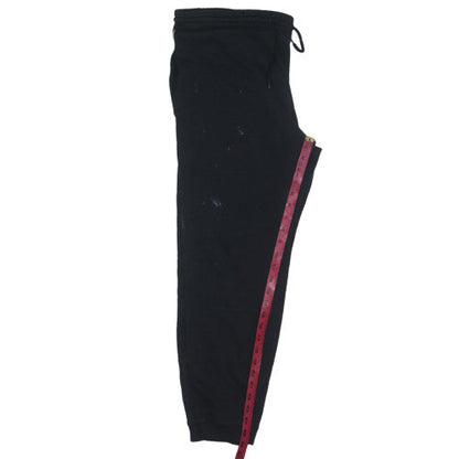 Mens UK Size L Reebok Regular Fit Jogger Black Trousers