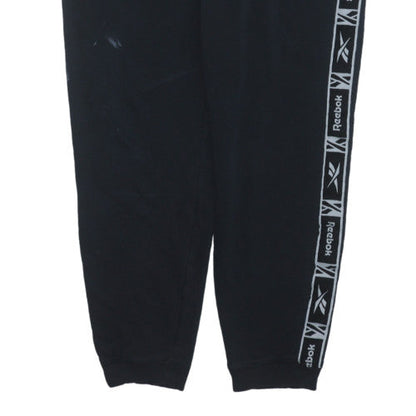Mens UK Size L Reebok Regular Fit Jogger Black Trousers