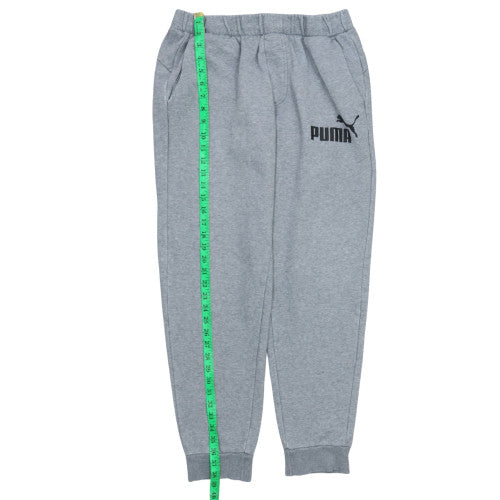 Puma Men's Grey Fleece Jogger Trousers Size L Comfortable Warm Activewear