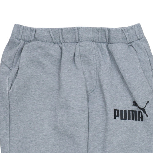 Puma Men's Grey Fleece Jogger Trousers Size L Comfortable Warm Activewear