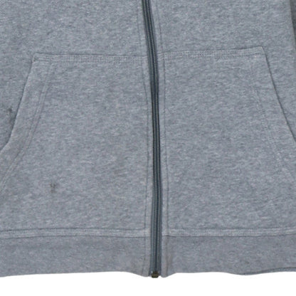 Nike Boys Grey Full Zip Hoodie XL 158-170cm Fleece Lined Sweatshirt