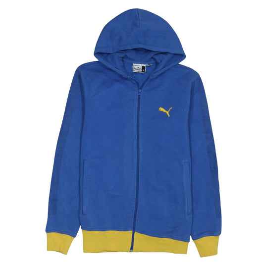 Mens UK Size M PUMA Blue Full Zip Hoodie