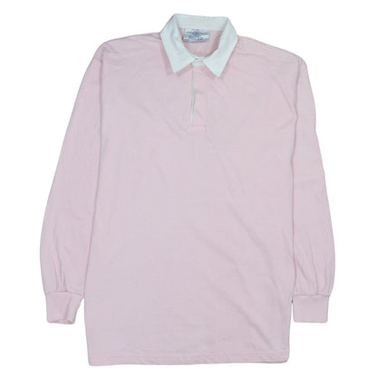 Mens UK Size XL Front Row Pink Henley Sweatshirt