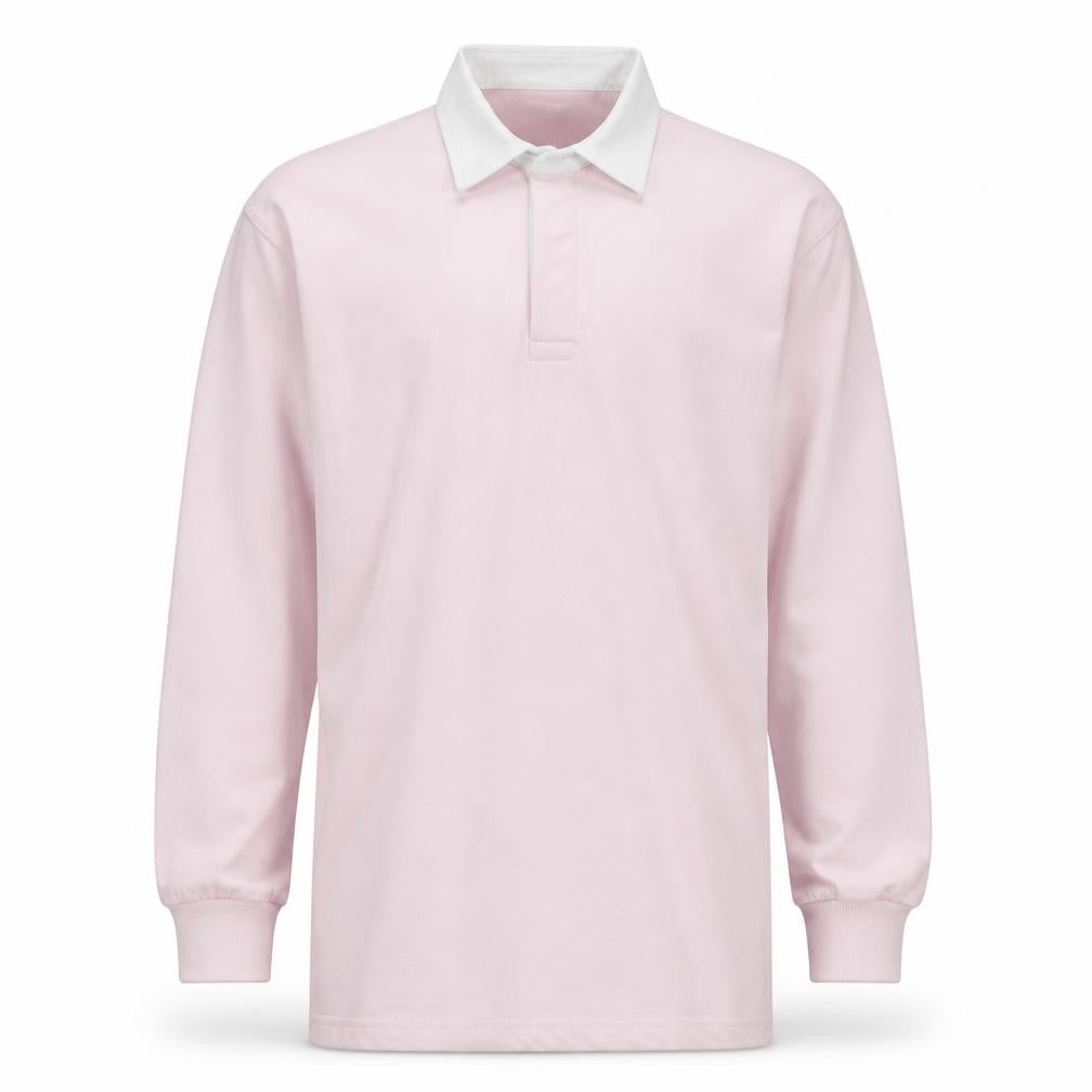 Mens UK Size XL Front Row Pink Henley Sweatshirt