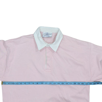 Mens UK Size XL Front Row Pink Henley Sweatshirt