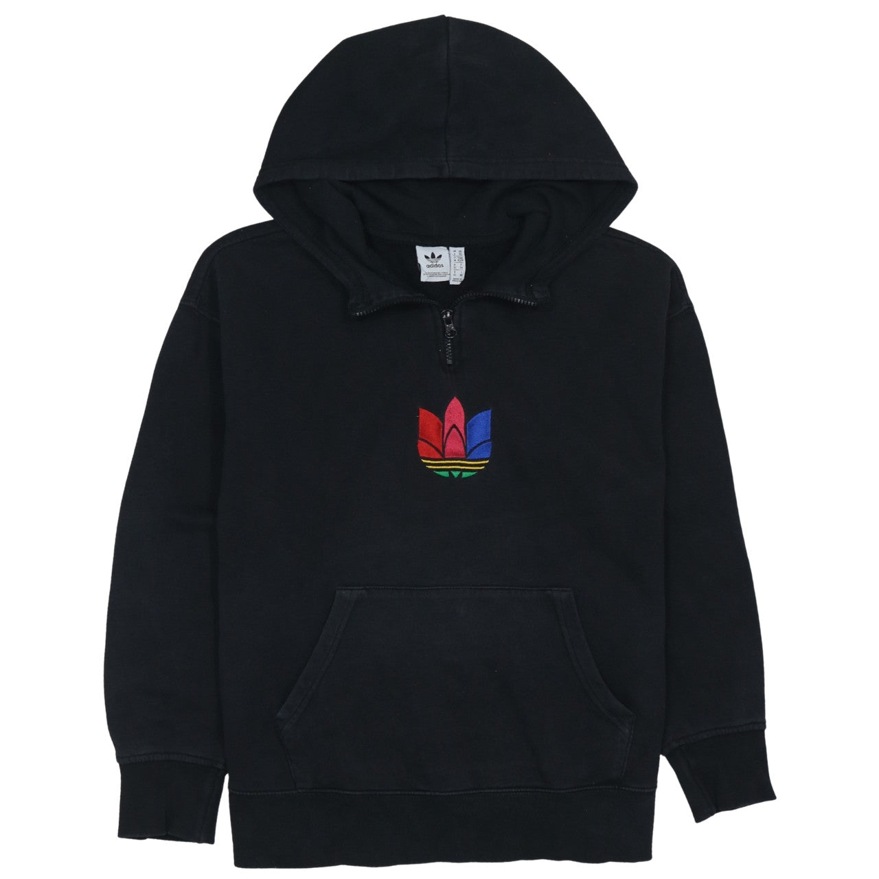 Womens UK Size XS adidas Black Pullover Hoodie