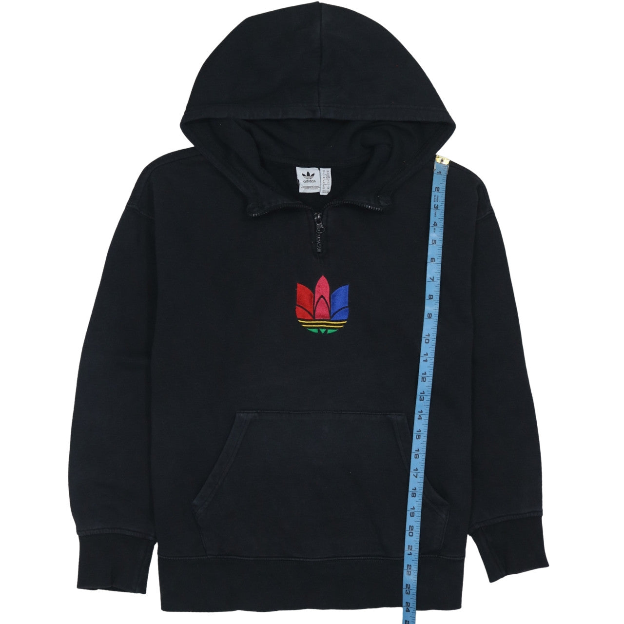 Womens UK Size XS adidas Black Pullover Hoodie