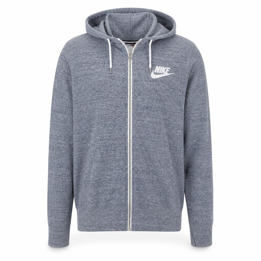 Mens UK Size L Nike Grey Full Zip Hoodie