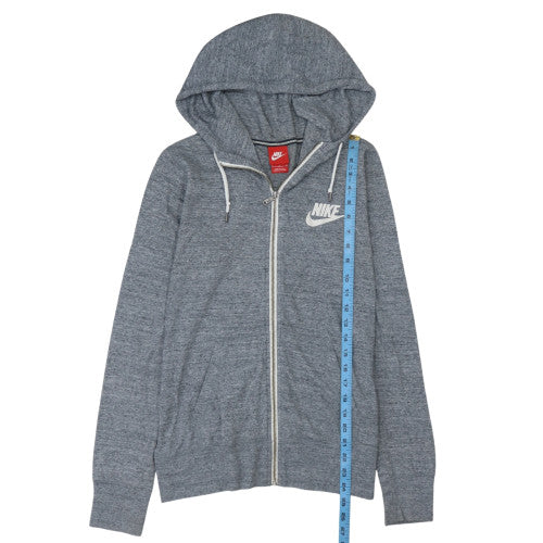 Mens UK Size L Nike Grey Full Zip Hoodie