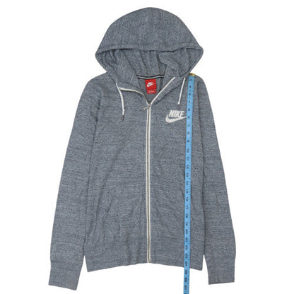 Mens UK Size L Nike Grey Full Zip Hoodie