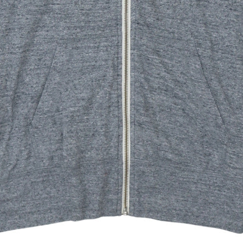 Mens UK Size L Nike Grey Full Zip Hoodie