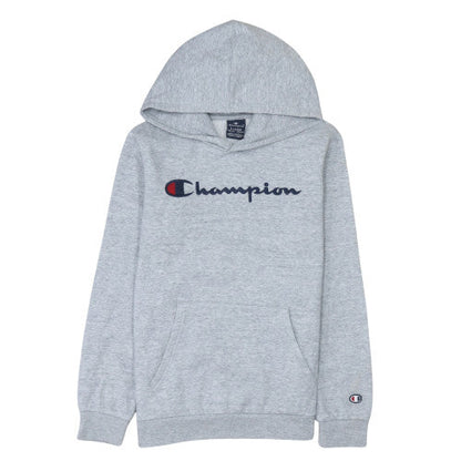 Champion Boys Grey Pullover Hoodie 13-14 Years Logo Fleece Sweatshirt