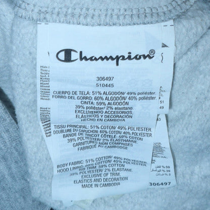 Champion Boys Grey Pullover Hoodie 13-14 Years Logo Fleece Sweatshirt