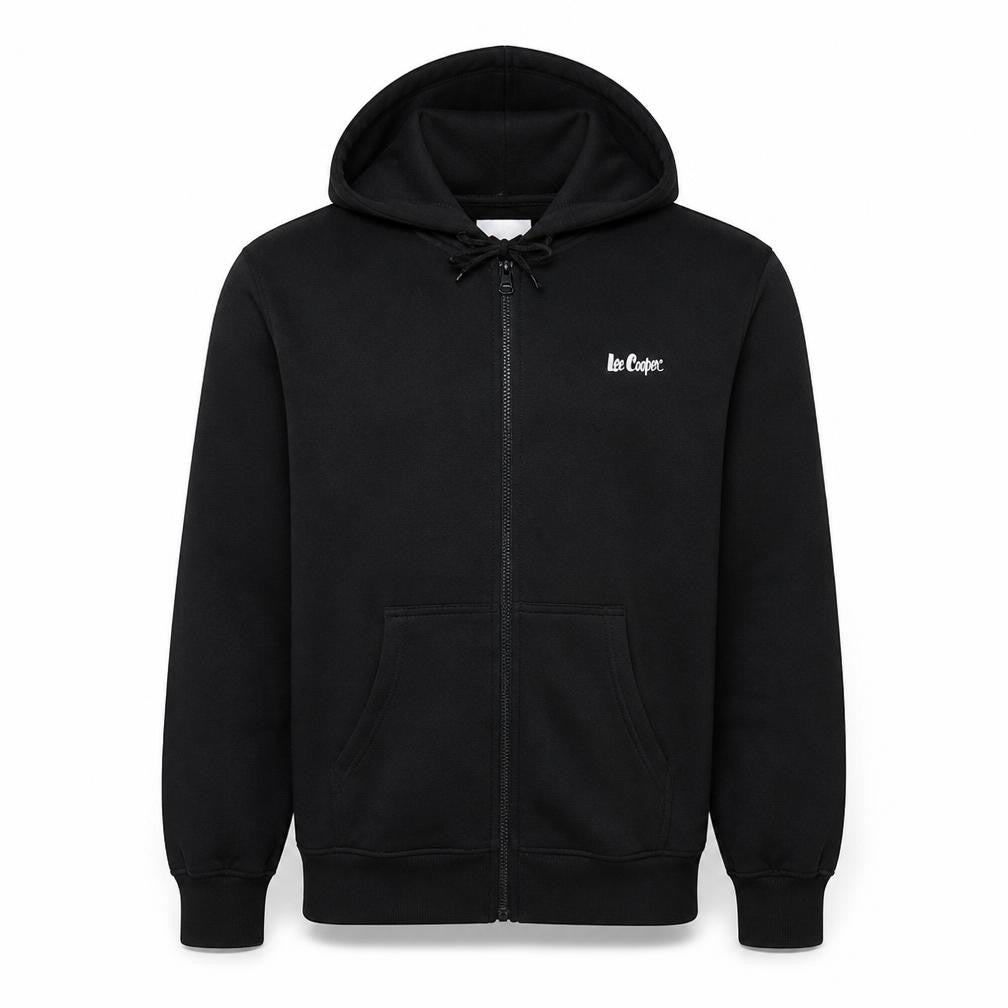 Mens UK Size S Lee Cooper Black Full Zip Hoodie