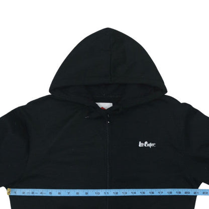 Mens UK Size S Lee Cooper Black Full Zip Hoodie