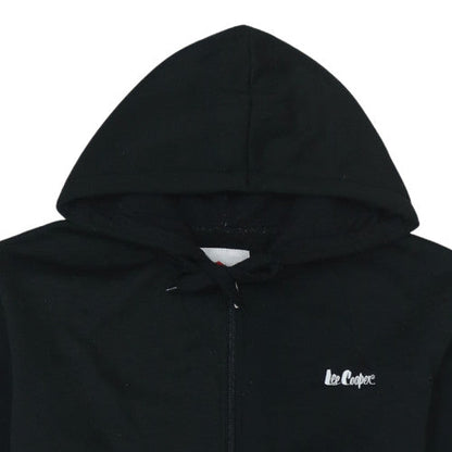 Mens UK Size S Lee Cooper Black Full Zip Hoodie