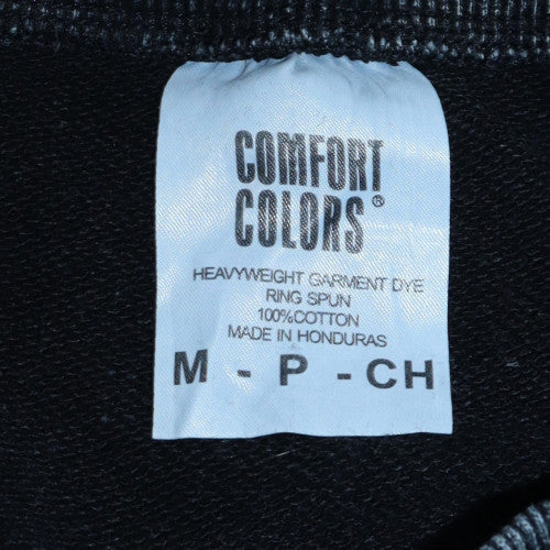 Mens UK Size M Comfort Colors Black Pullover Sweatshirt