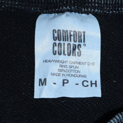 Mens UK Size M Comfort Colors Black Pullover Sweatshirt