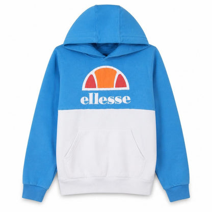 Ellesse Boys Blue & White Pullover Hoodie 13-14 Years Cotton Blend